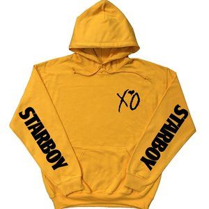 The Weeknd Hoodie Starboy Gold (Black Print)